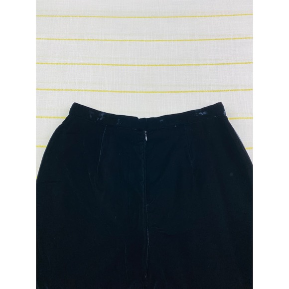 Vie by Victoria Royal Velvet Tuxedo Stripe Pants Women 12 Cocktail Semi Formal - Picture 4 of 5